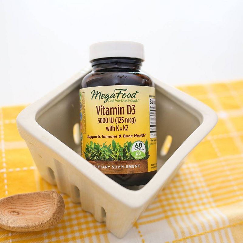 MegaFood Vitamin D3 5000 IU Capsules - 60ct