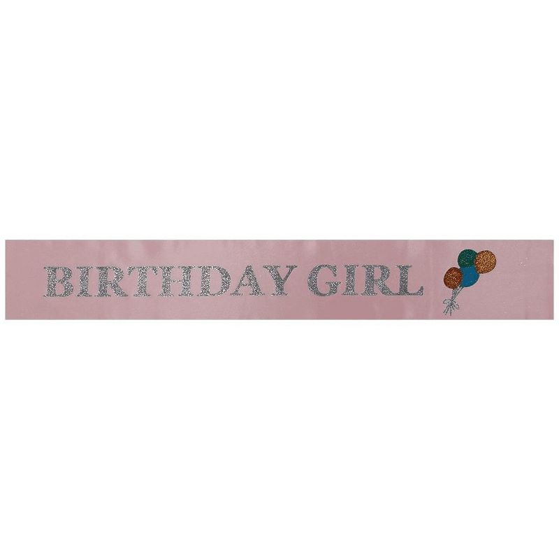 Elope Birthday Girl Sash Pink One Size