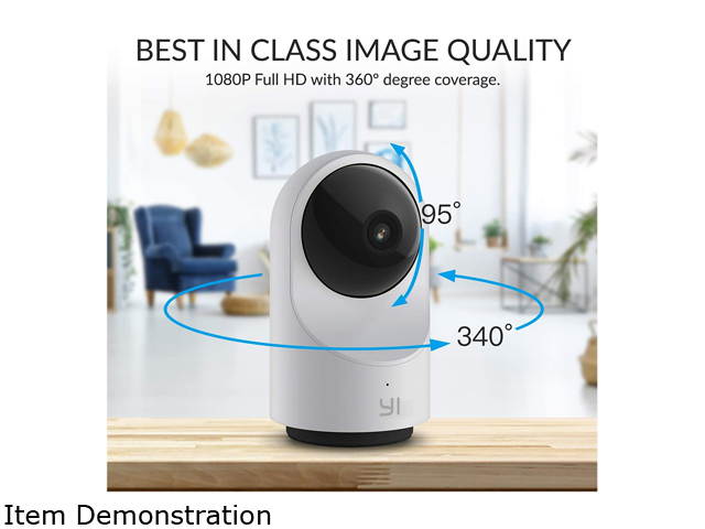Kami Home Security Camera System 1080P HD Indoor Smart Cam, Motion-Activated with 2.4G/5G Dual-Band Wi-Fi, 1 Year Free Cloud Storage, Kami/YI Home APP