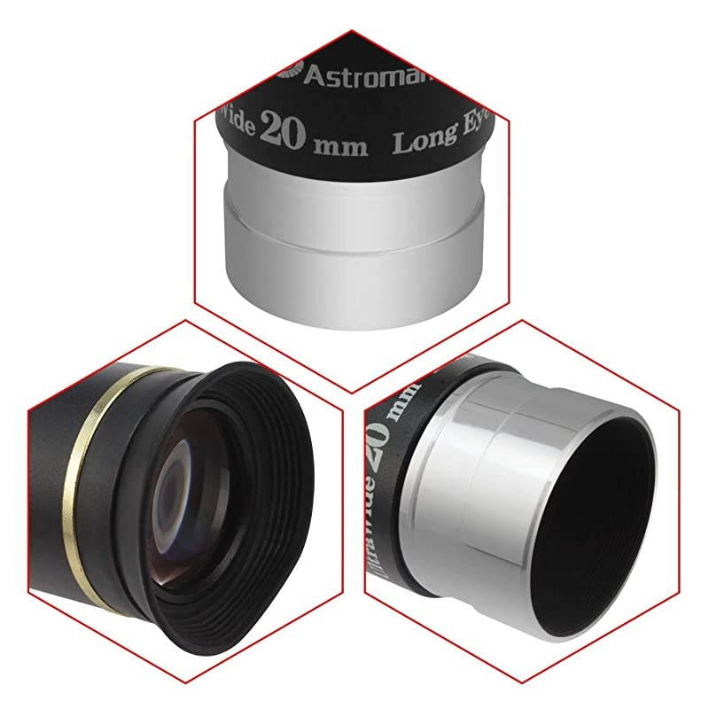 125quot 20mm 66Degree Ultra Wide Angle Eyepiece for Telescope