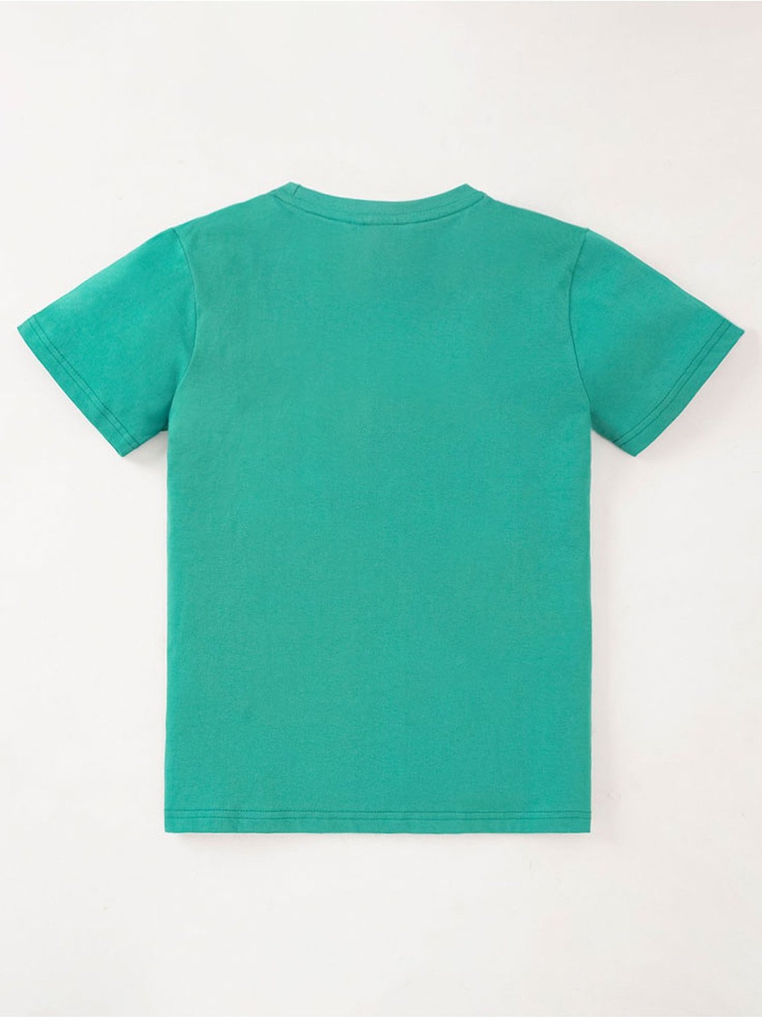 Edheads Kids Teal Blue Cotton Printed T-Shirt