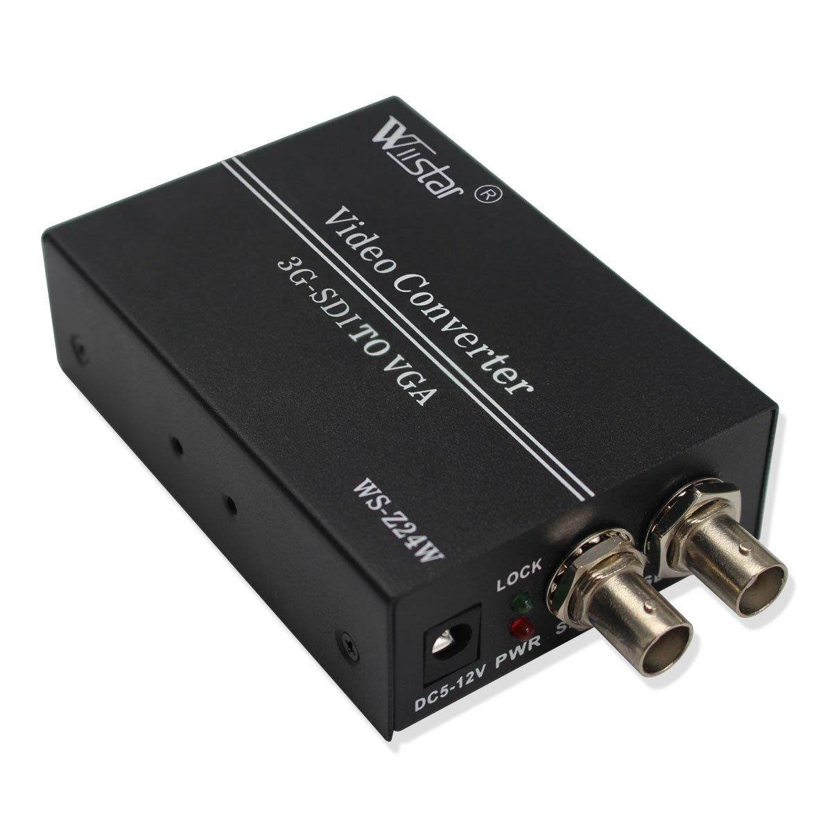 Wiistar SDI to VGA Audio Converter Support 1080P for VGA SDI Monitor