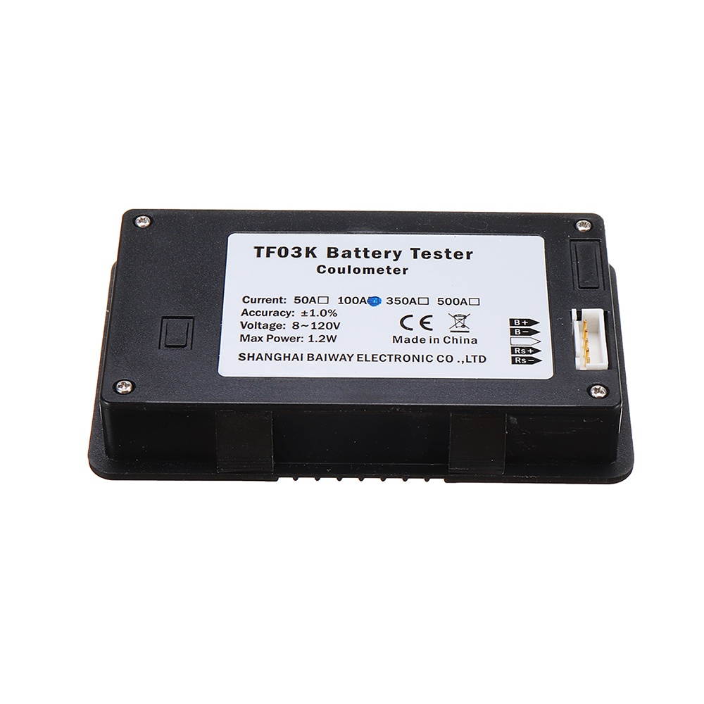 Baiway TF03K Multifunctional Coulomb Meter Electric Car Touring Car Battery  Power Indicator Voltmeter