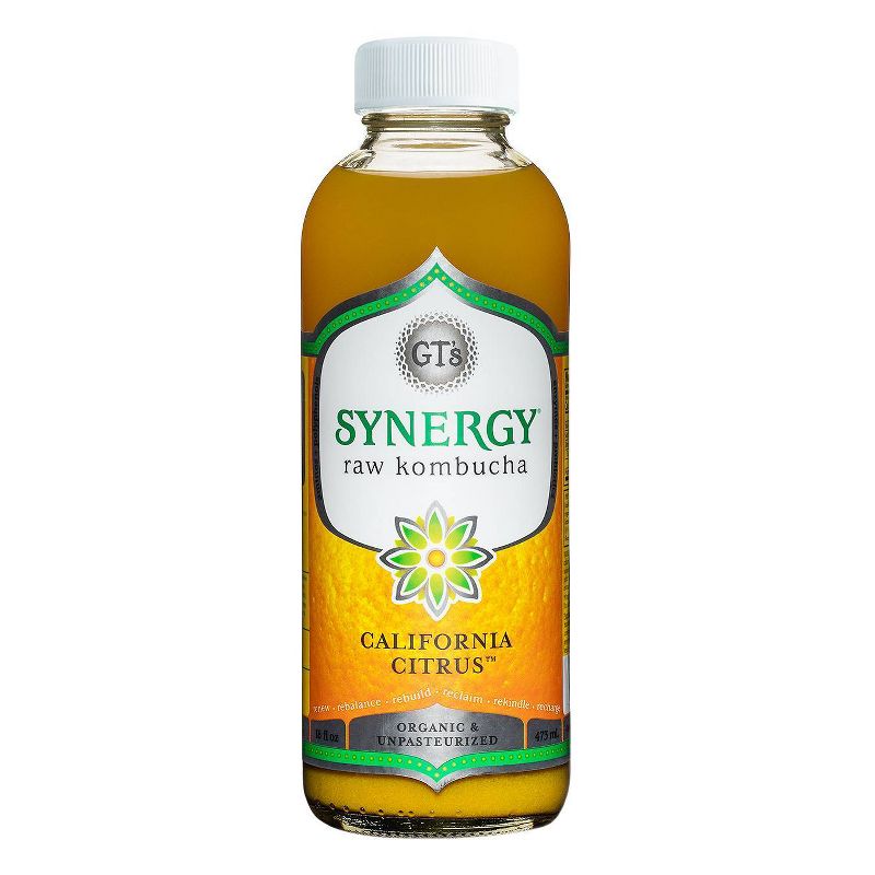 GT's Synergy Organic California Citrus Raw Kombucha - 16 fl oz