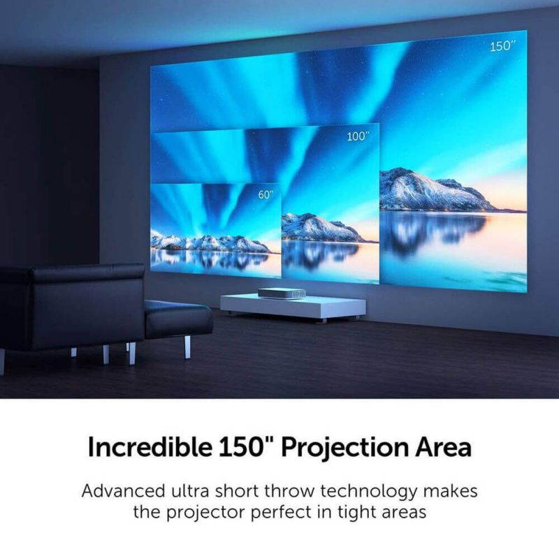 VAVA 4K Ultra Short Throw Laser TV Projector  - Black