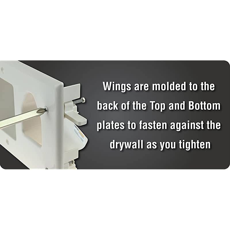 Electronics 503323WHKIT Flat Panel TV Cable Organizer Kit with Power Solution White