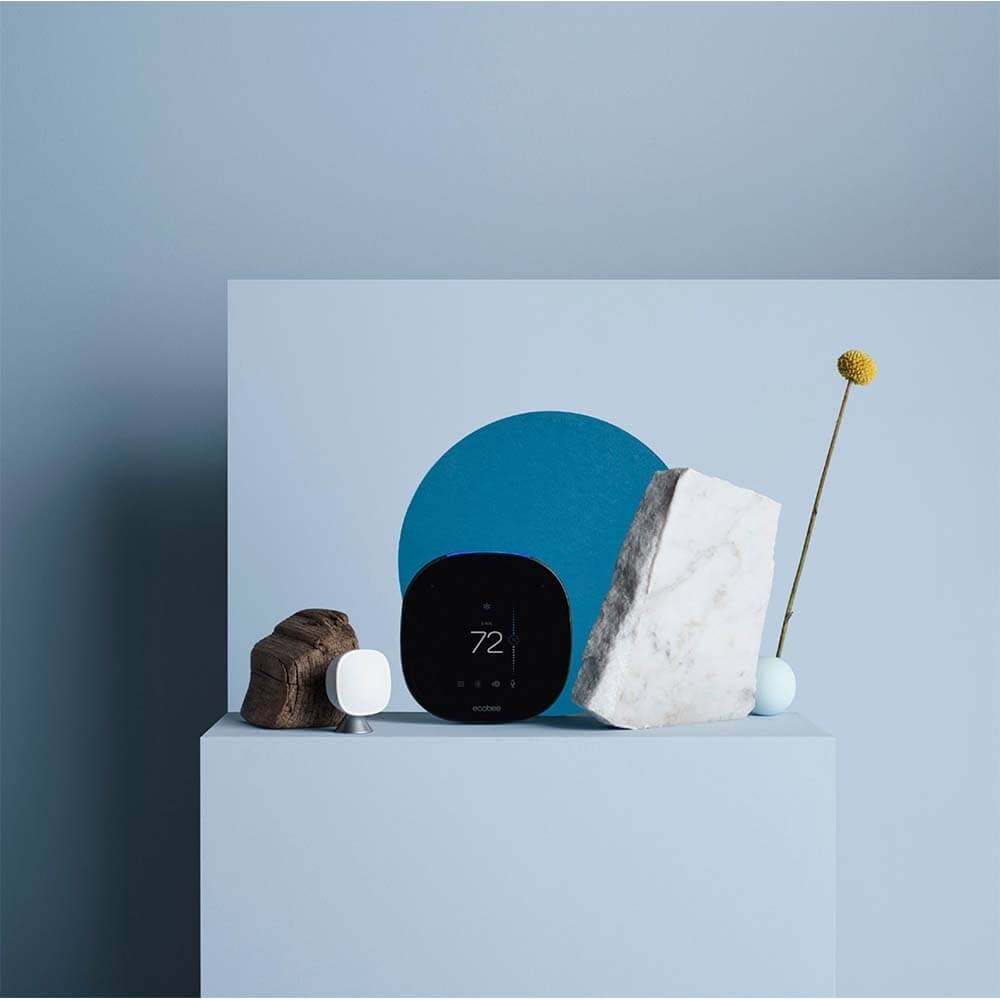 Ecobee Smart Thermostat with Voice Control Compatible with Google Assist, Alexa, and Homekit (EB-STATE5- 01)