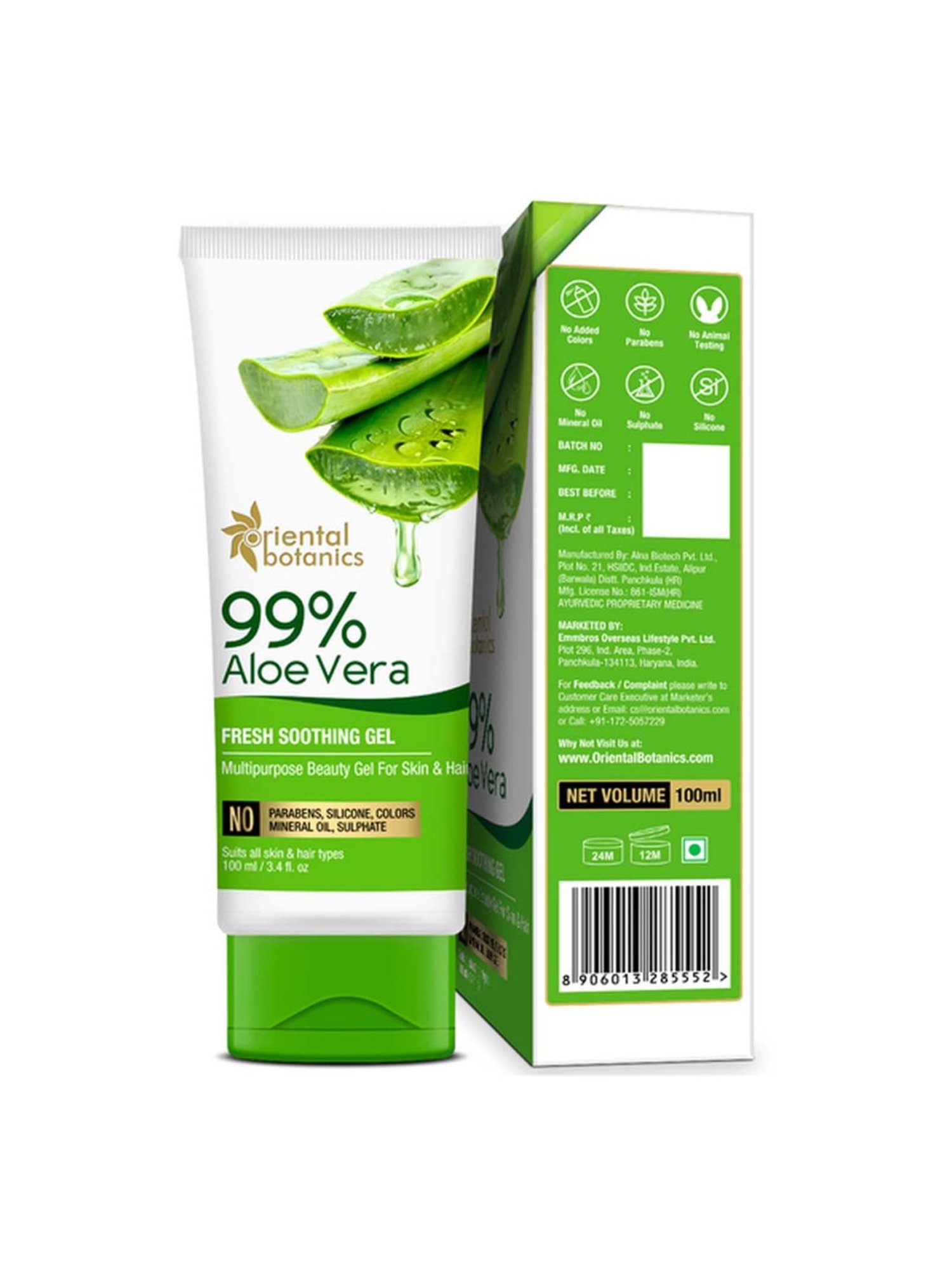 Deve Herbes Pure Cucumber Oil with Glass Dropper - 10 ml