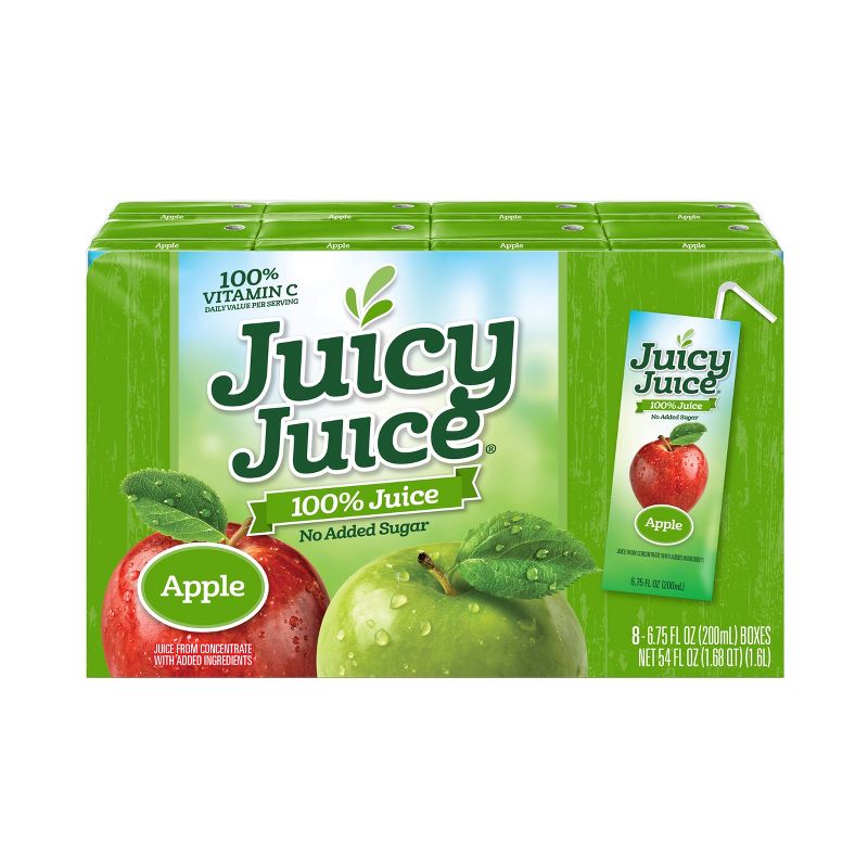 Juicy Juice Slim Apple 100% Juice - 8pk/6.75 fl oz Boxes