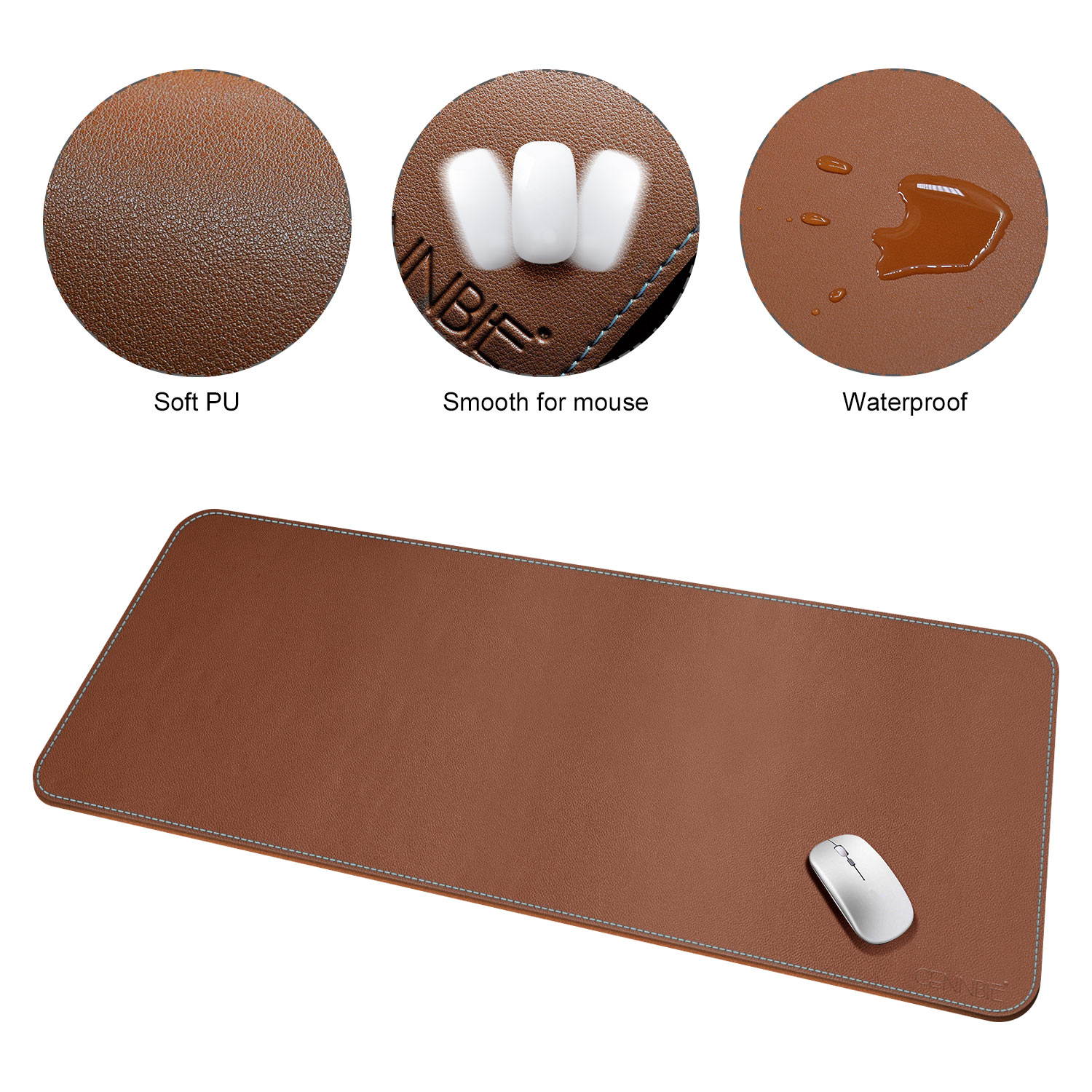 Gaming Desk 47.2" W x 23.6" D Office Computer Table, Black Gamer Workstation with 2 Cable Management Holes