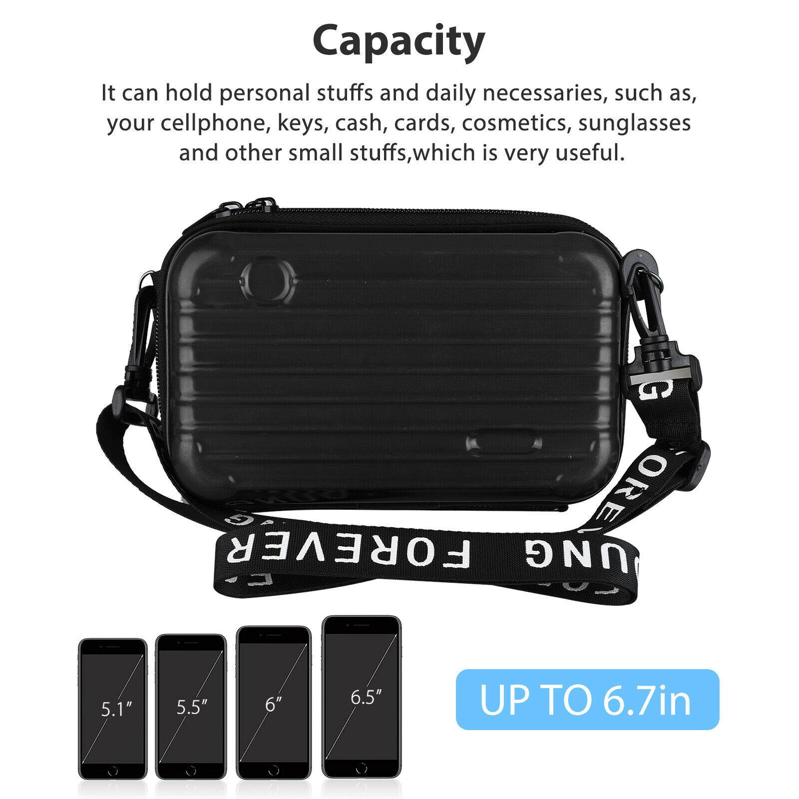 Waterproof Fashion Cell Phone Handbag Shoulder Strap Wallet Pouch Bag Girls Lady