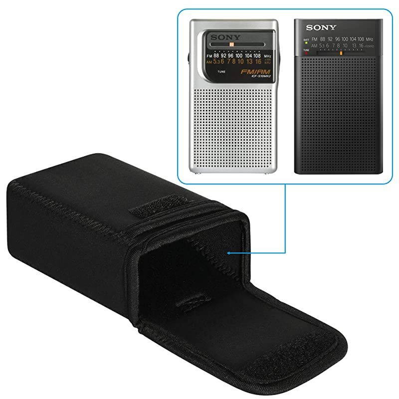 Travel Carrying Case for Reshow Cassette PlayerSony ICFP26 Sony ICFP36 Sony ICFS10MK2 AM FM Battery Operated Portable Pocket Radio Player Storage Case Bag