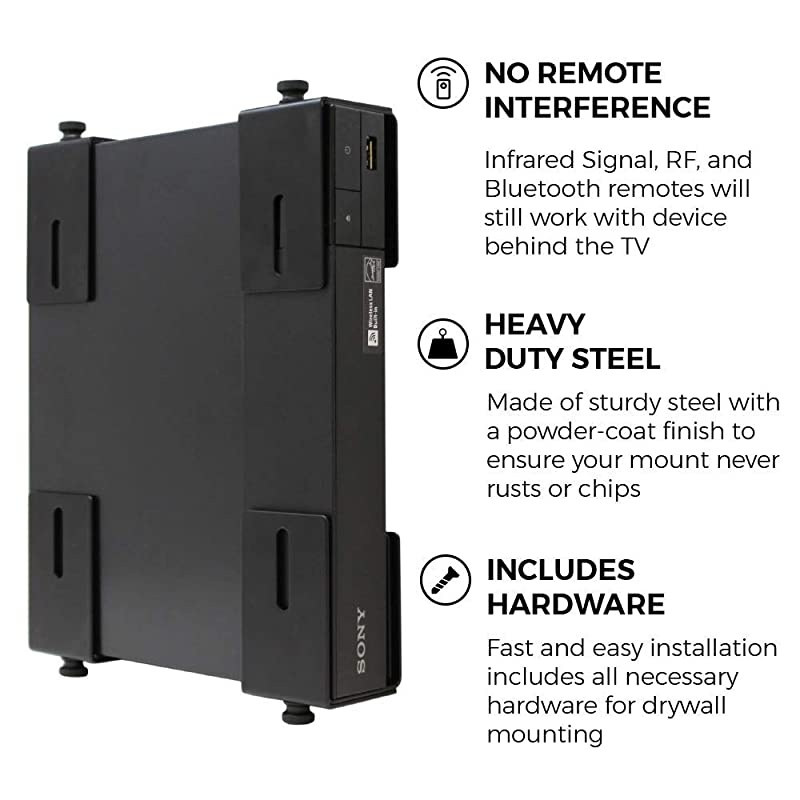 Adjustable Device Wall Mount | DVD Players Cable Boxes Receivers Set Top Box and Other AV Equipment | Patented