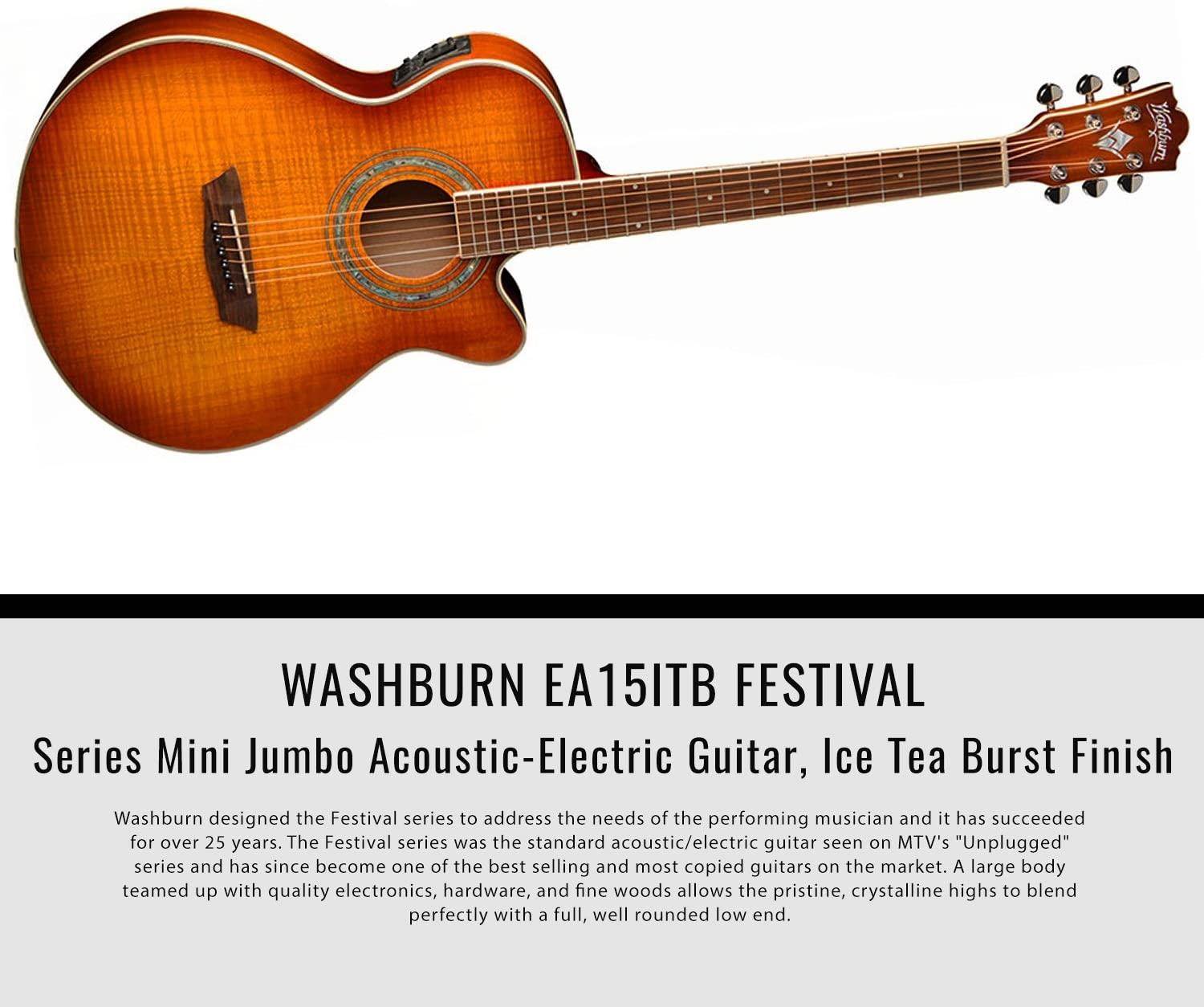 Washburn Festival EA15 Mini-Jumbo Acoustic-Electric Guitar