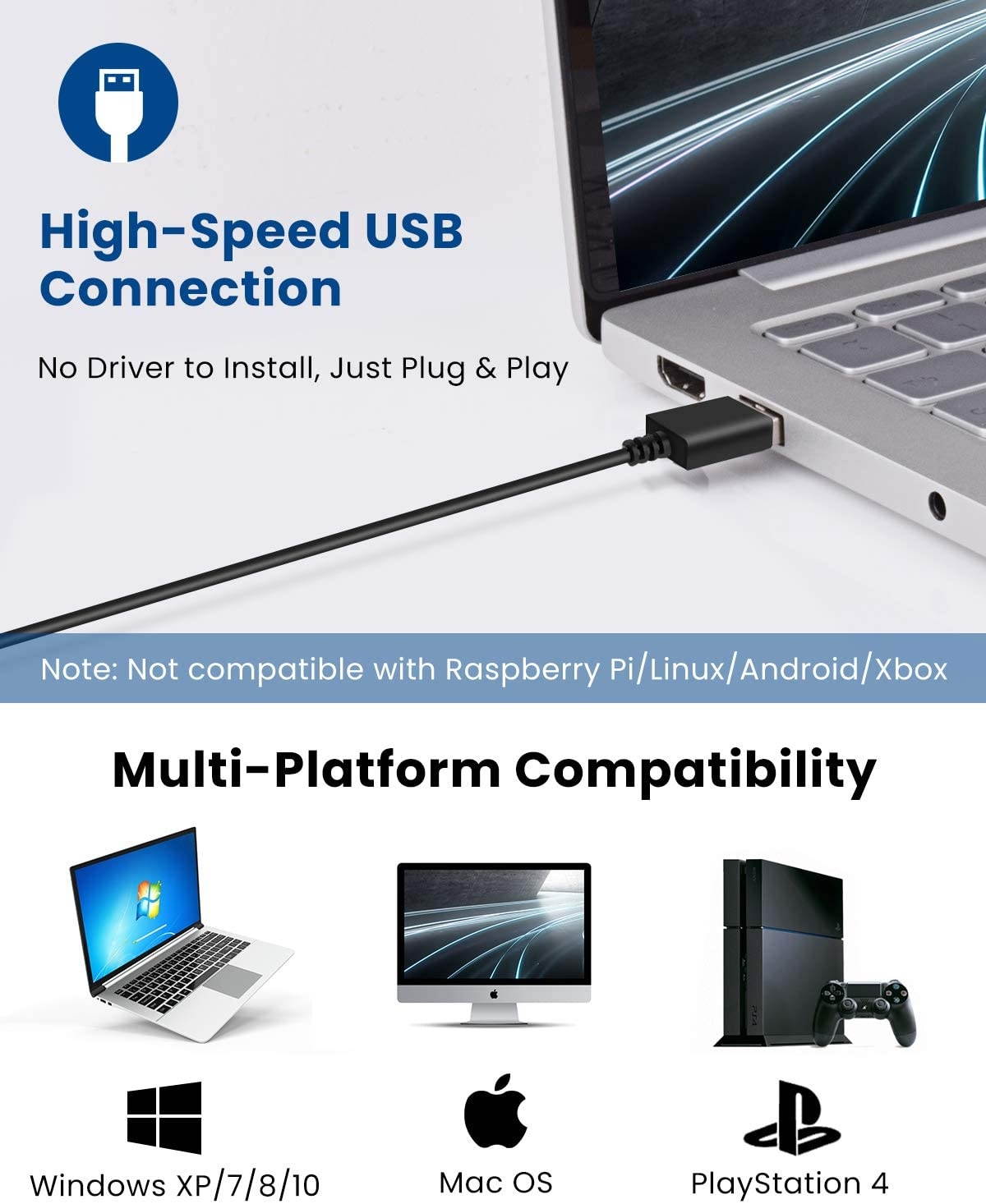 USB Microphone for Computer, ELEGIANT PC Microphone with Mute Button, LED Indicator Dictation Computer Microphone Plug and Play for PC Laptop Mac -YouTube Skype Recording Gaming Streaming (2m/6.5ft)