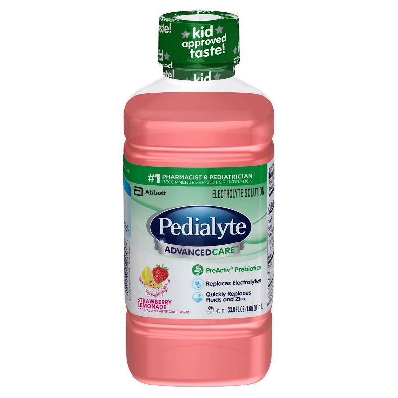 Pedialyte AdvancedCare Electrolyte Solution - Strawberry Lemonade - 33.8 fl oz