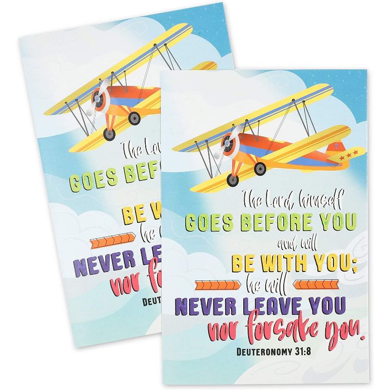 40-Count Motivational & Religious Post Cards, 20 Assorted Designs, Faithful Finds Inspirational, 4x6 inches