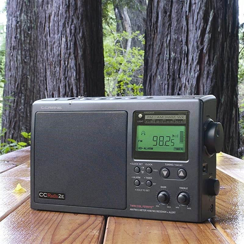 CCRadio-2E Enhanced Portable AM FM Weather and 2-Meter Ham Band (Black) CC2BE