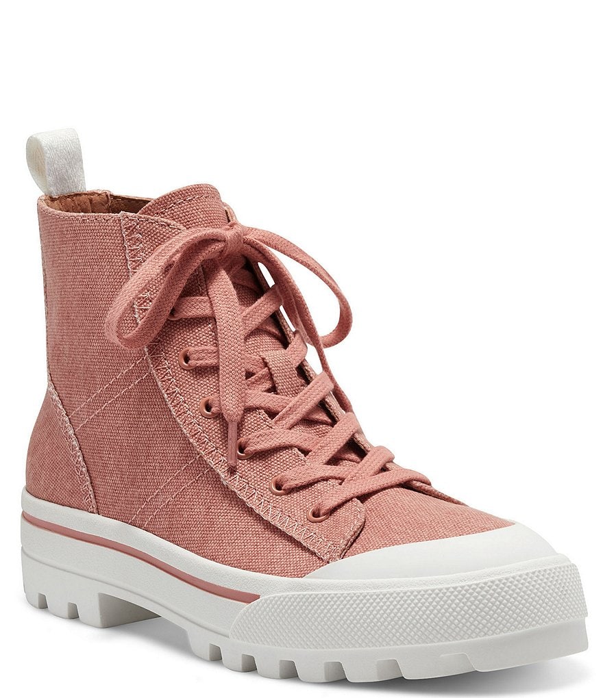 Lucky Brand Eisley High Top Lugged Canvas Lug Sole Sneakers