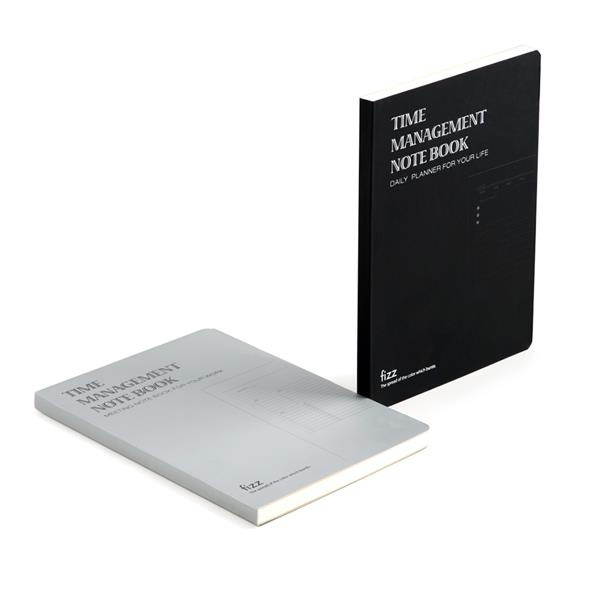 Fizz FZ332015 Time Management Notebook Efficiency Manual For Office Conference Black