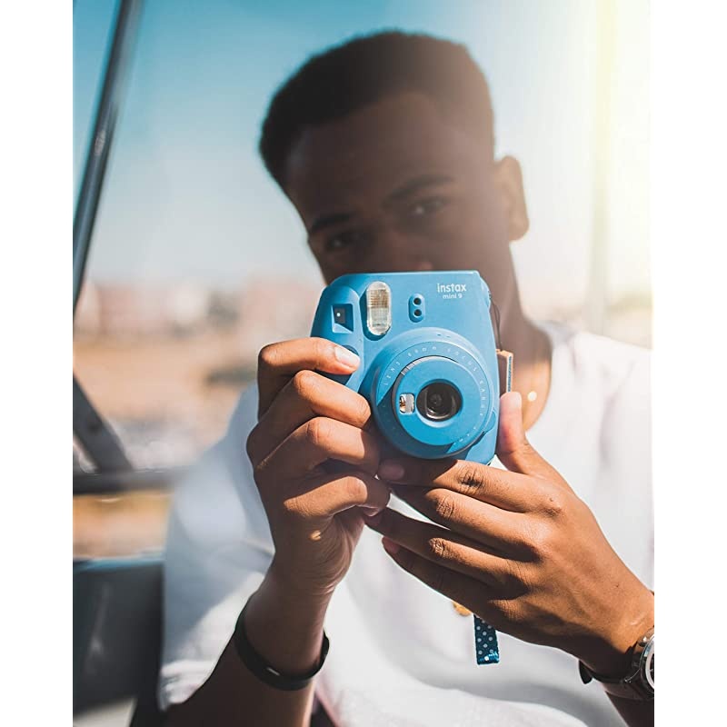 instax mini 9 Instant Film Camera (Flamingo Pink) +  Instax Mini Twin Pack Instant Film (80 Shots) + Camera Case + AA Batteries + Accessory Bundle