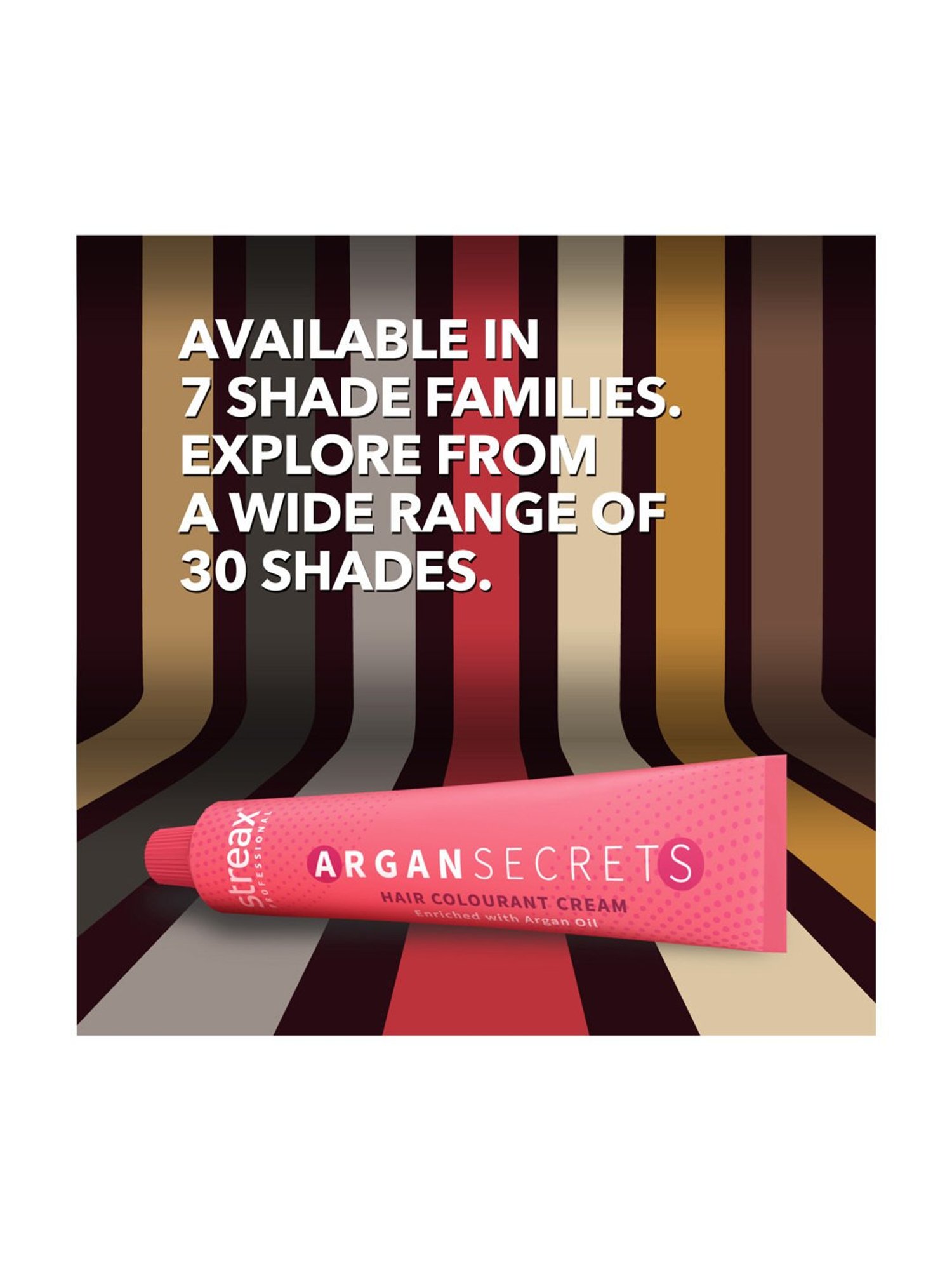 Streax Professional Argan Secret Hair Colourant Cream Brown 4 - 60 gm