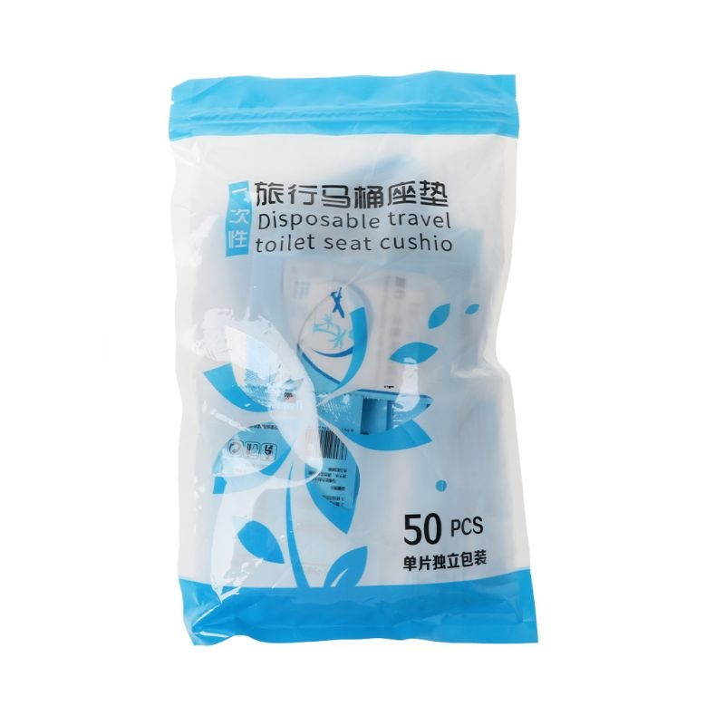 50Pcs/Pack Disposable Toilet Seat Cover Mat Portable Waterproof Safety Toilet Seat Pad For Travel Camping Commuting 63HF