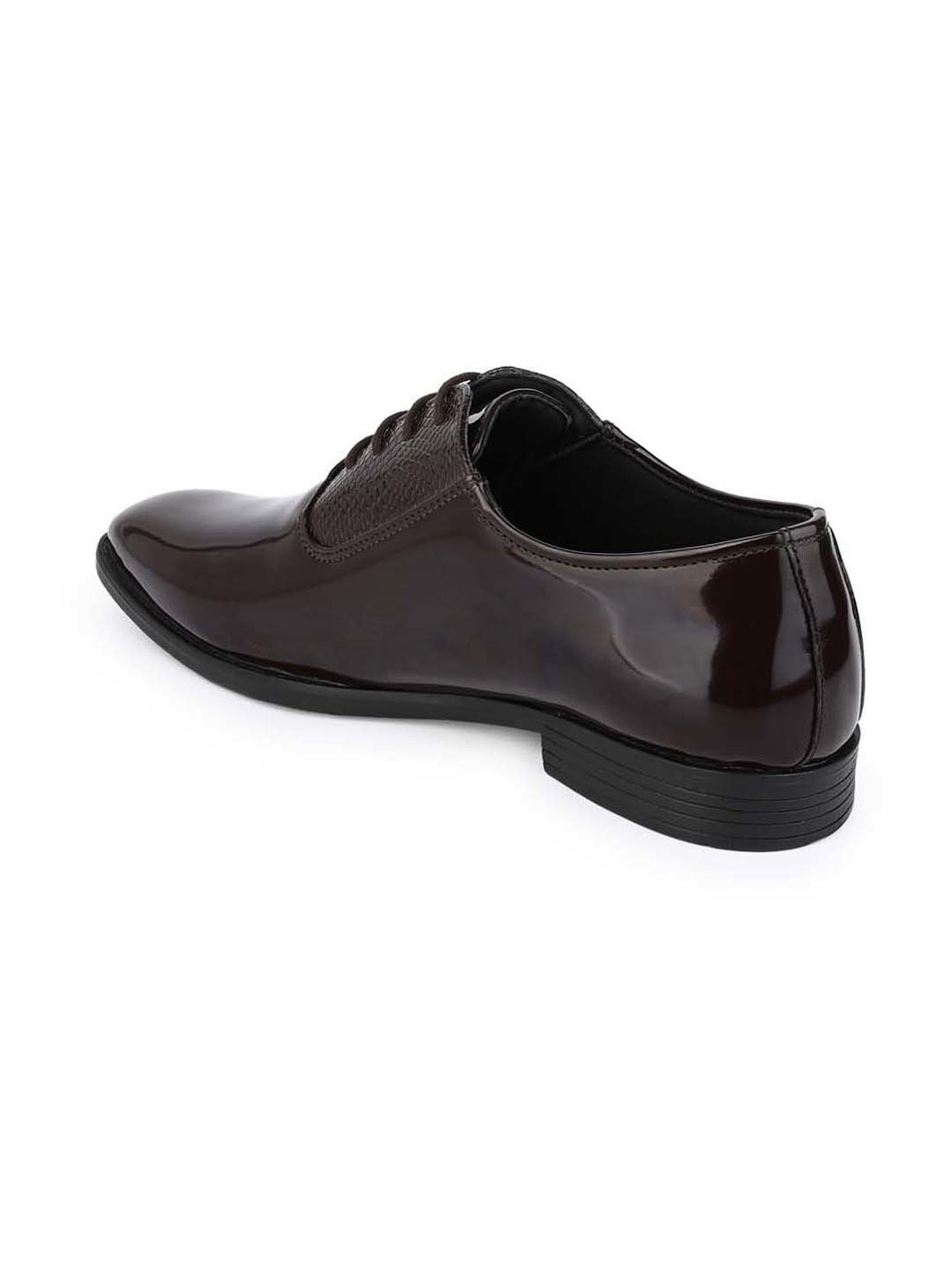 Styli Men's Burgundy Oxford Shoes