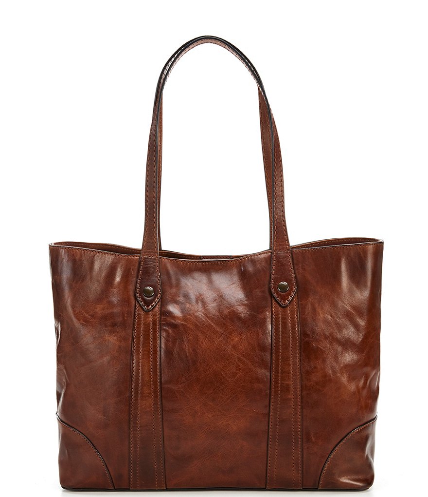 Frye Melissa Washed Leather Shopper Tote Bag