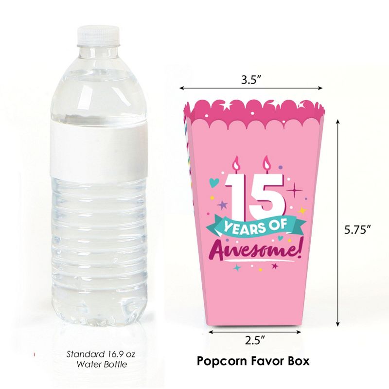 Big Dot of Happiness Adult 50th Birthday - Gold - Square Favor Gift Boxes - Birthday Party Bow Boxes - Set of 12