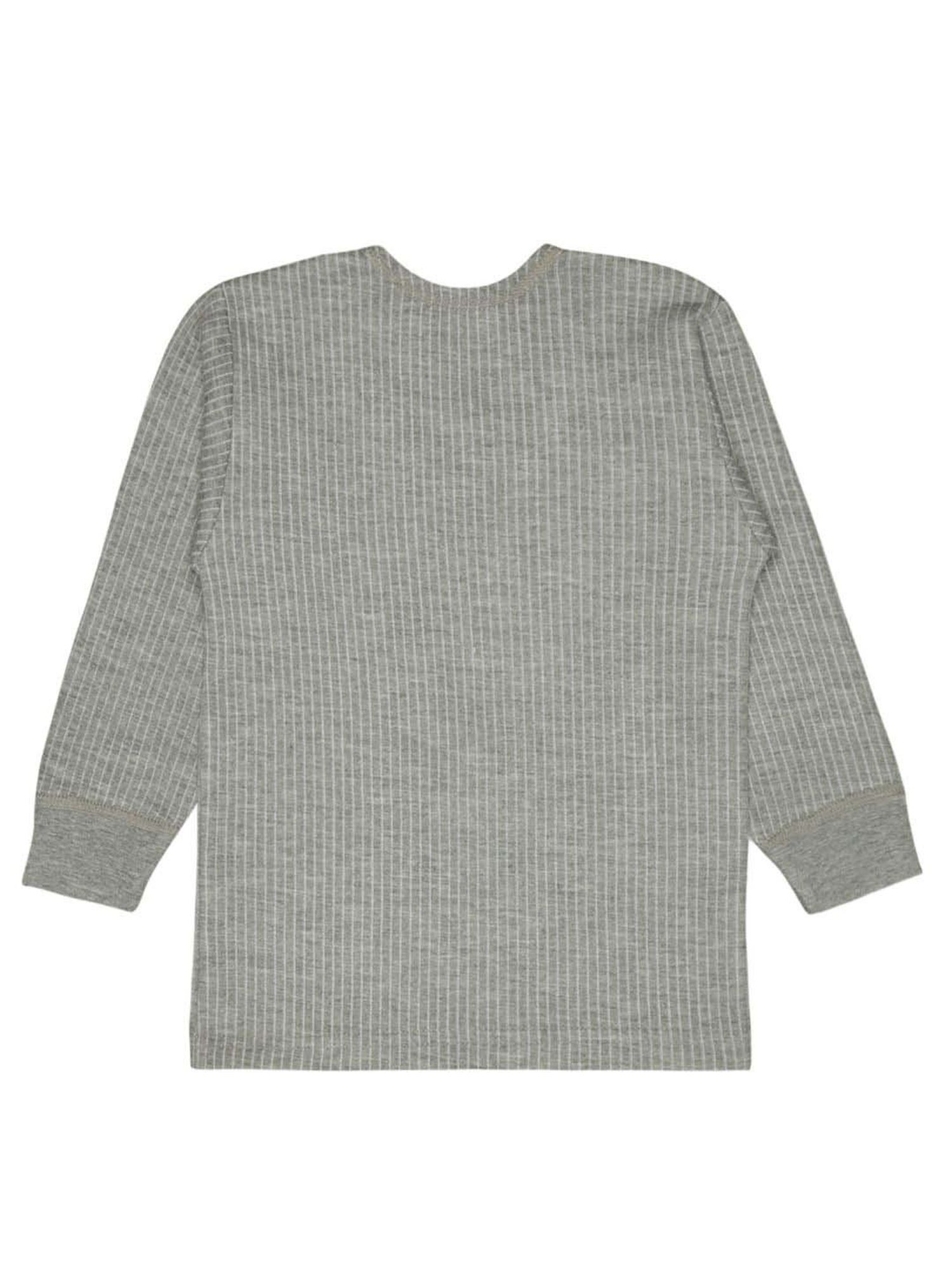 Bodycare Kids Grey Cotton Regular Fit Full Sleeves Thermal Top