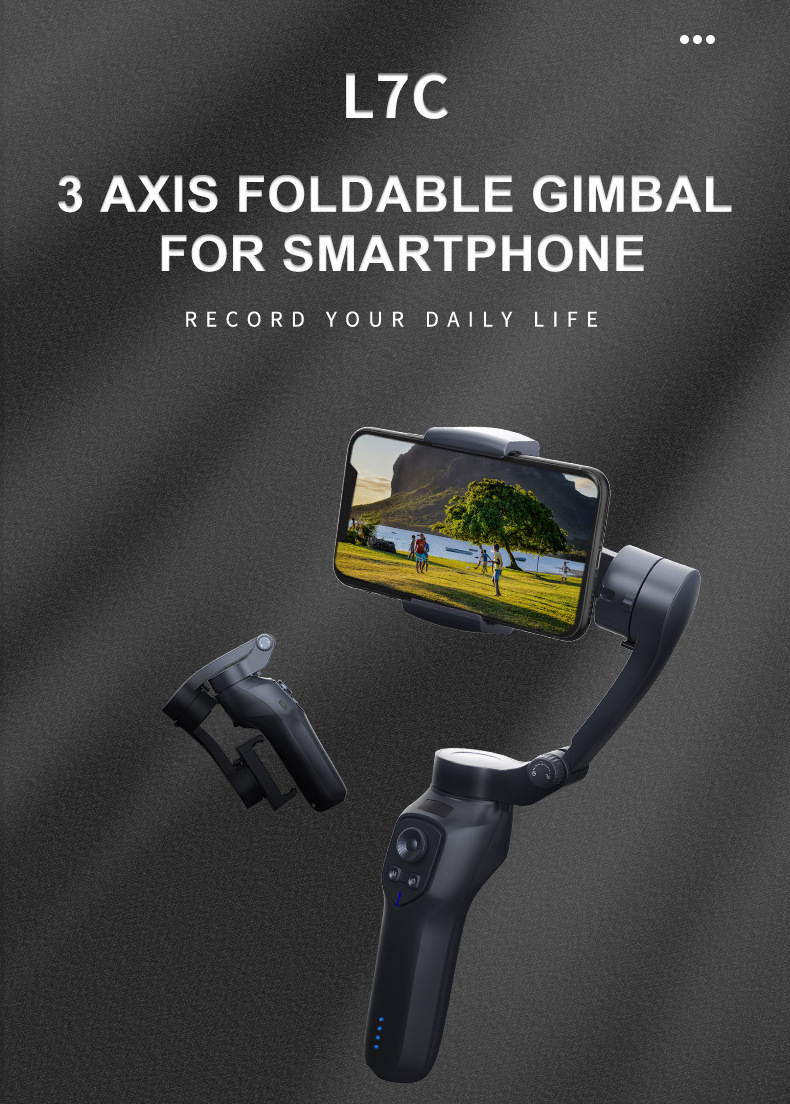 Newest 3 Axis Foldable Handheld Gimbal Stabilizer for Phones and Action Cameras