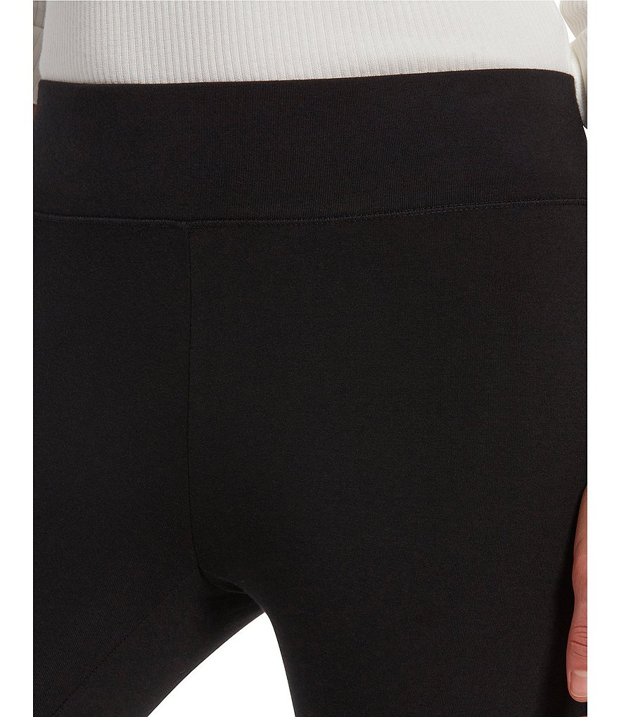 HUE Ultra Cotton Wide Waistband Capri Leggings
