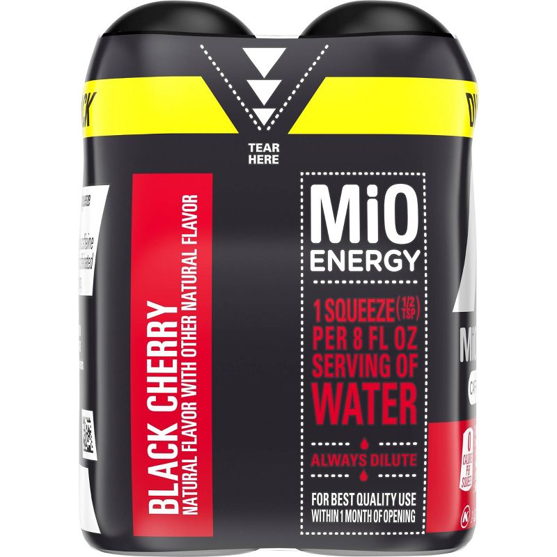 MiO Dual Pack Black Cherry Liquid Water Enhancer - 2pk/3.24 fl oz Bottle