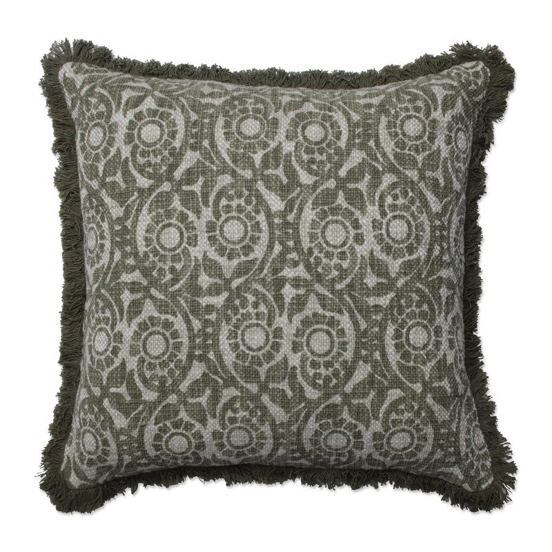 18.5"x18.5" Tara Throw Pillow Grass - Pillow Perfect