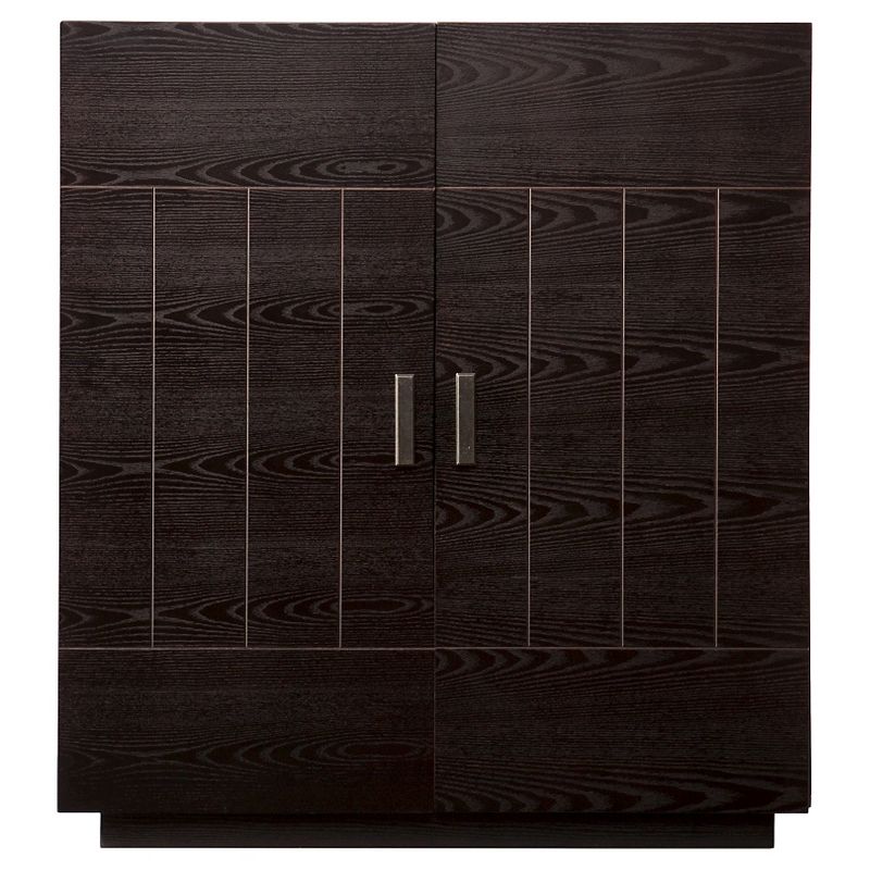 Elgin Bar Cabinet Wood/Black - Aiden Lane