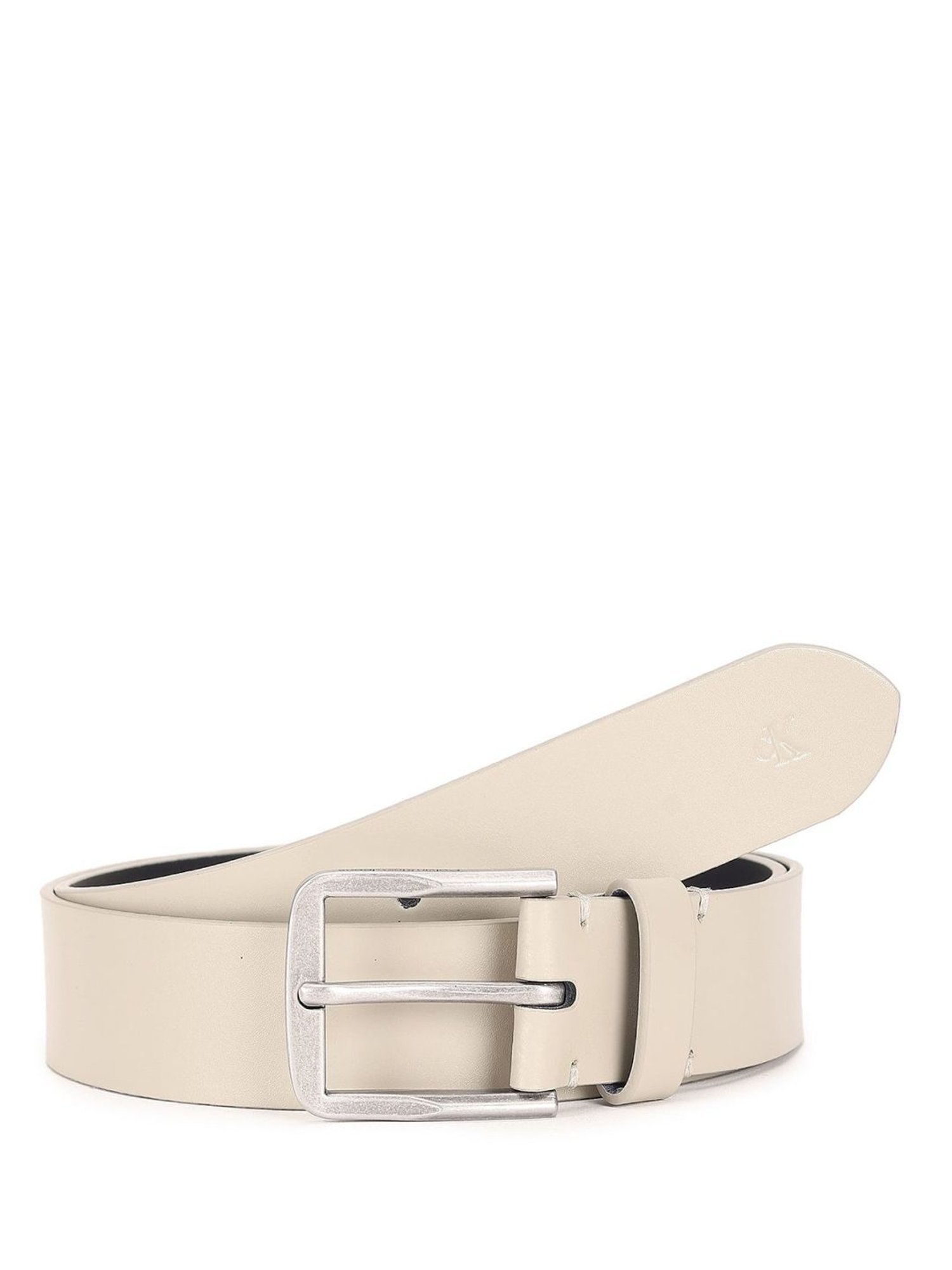 Fossil Julian Black Leather Solid Waist Belt