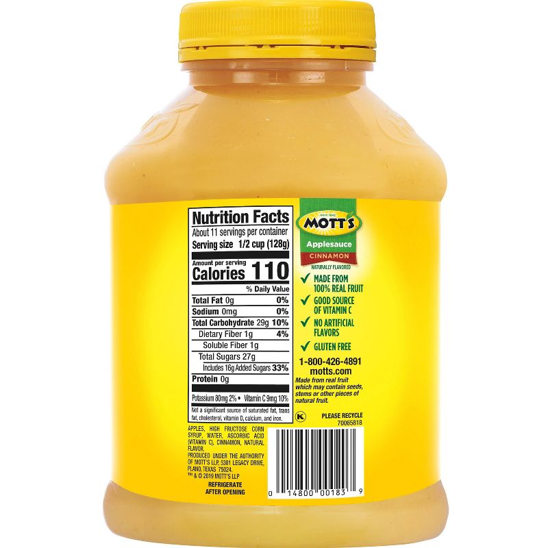 Mott's Cinnamon Applesauce - 48oz Jar