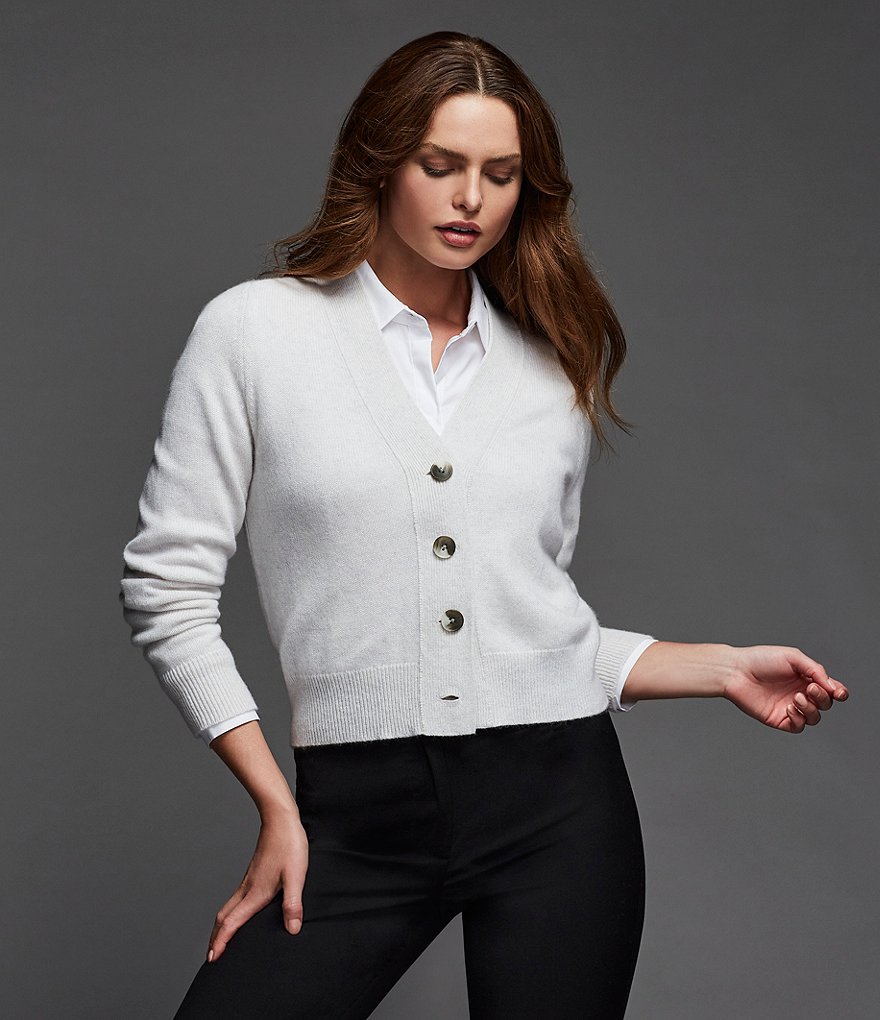 Antonio Melani Emma Point Collar Neck Long Sleeve Button Front Blouse