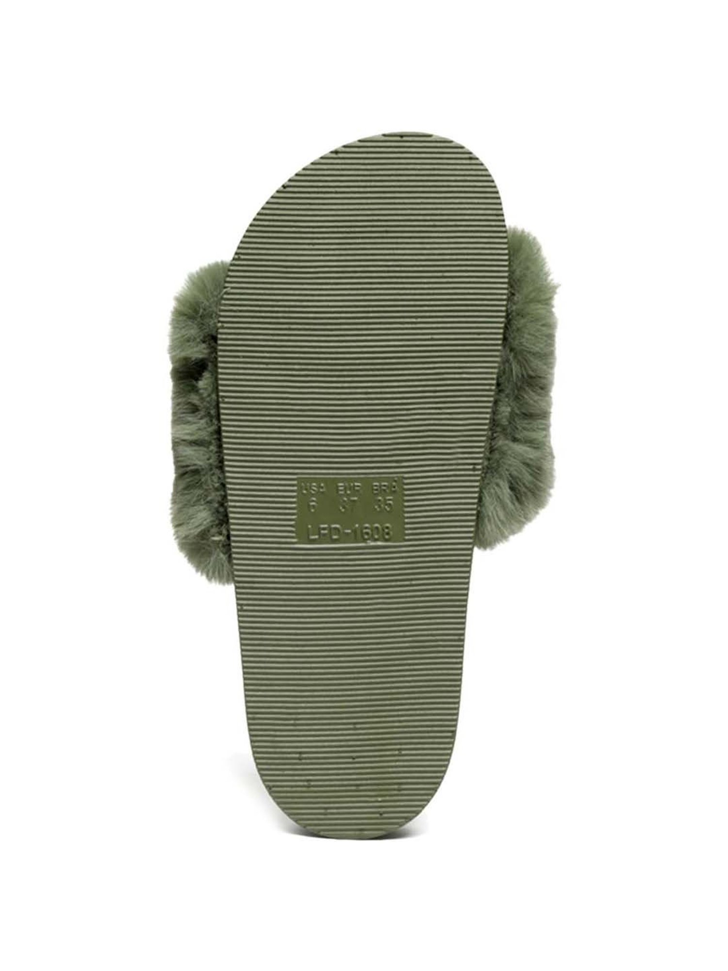 London Rag Women's Olive Casual Slides