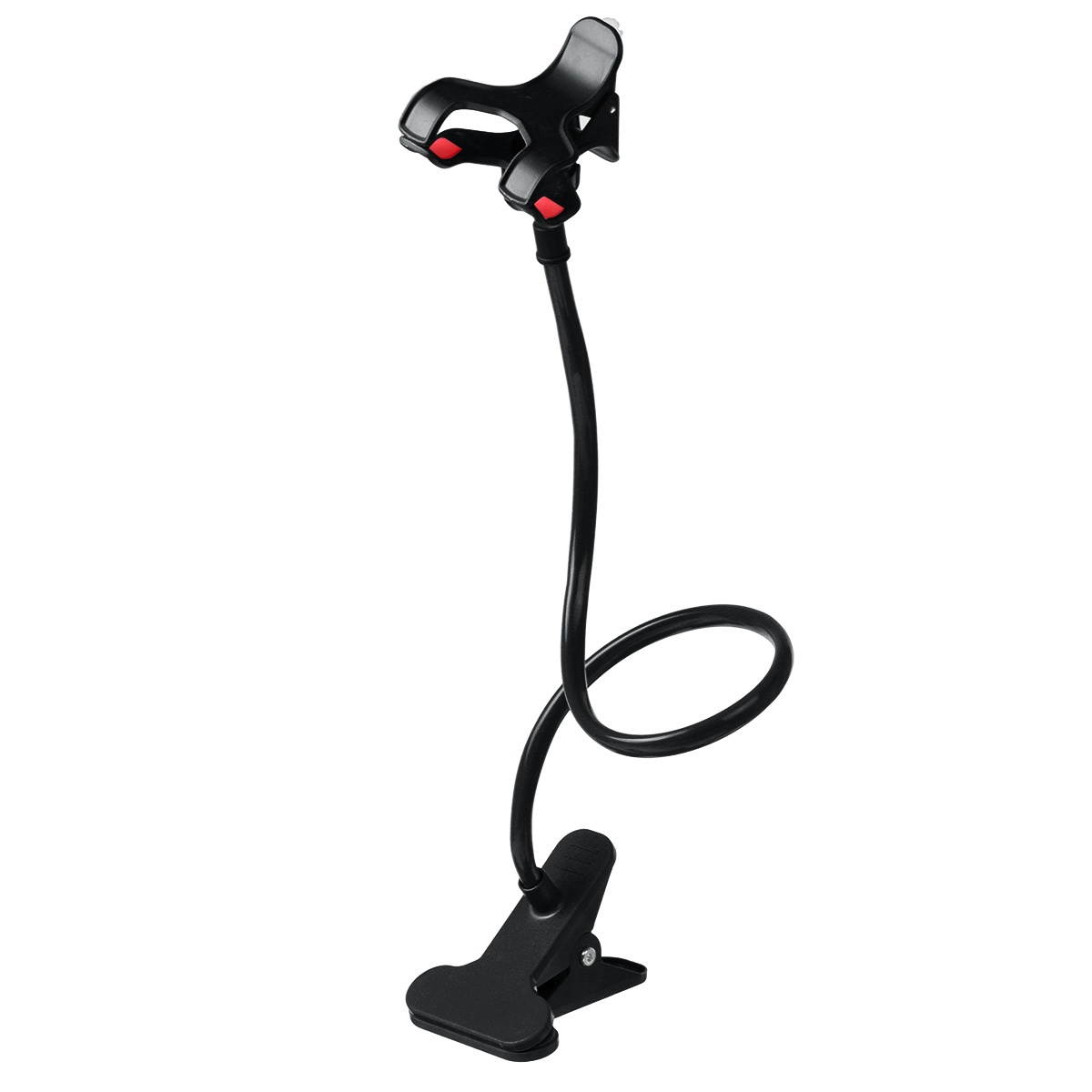 Universal Flexible Lazy Bracket Bed Desk Mobile Phone Stand Holder Multicolor Black