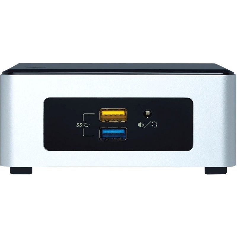 Intel NUC Desktop Computer - Pentium N3700 - Mini PC - Silver, Black - Intel HD Graphics - Wireless LAN - Bluetooth