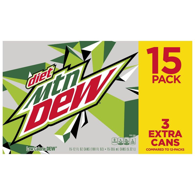 Diet Mountain Dew - 15pk/12 fl oz Cans