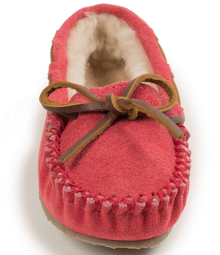 Minnetonka Kids' Cassie Suede Slippers (Toddler)