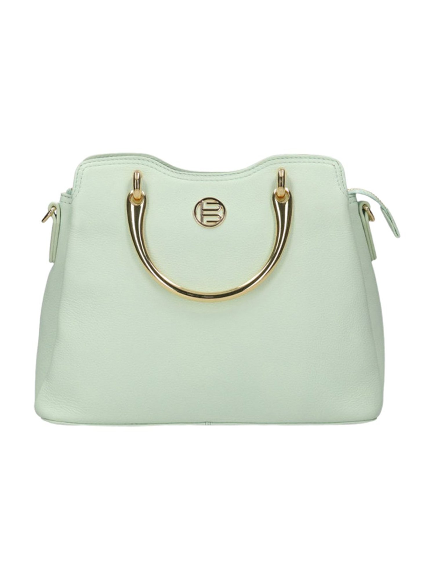 BAGATT Campania Light Green Medium Leather Handbag