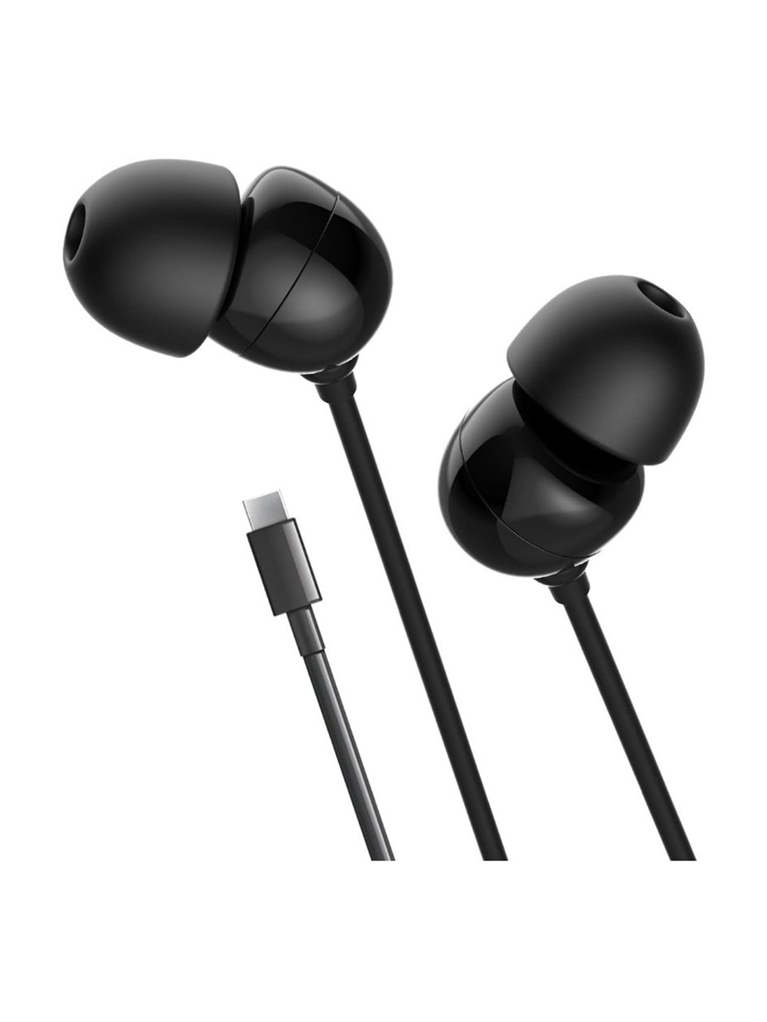 Blaupunkt EM06 in-Ear Type C Wired Earphone with Mic, Deep Bass HD Sound & Noise Isolation (Black)