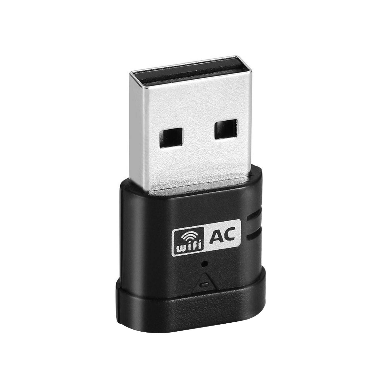 USB WiFi Adapter - Dual Band 2.4G/5G Mini Wi-fi AC Wireless Network Card Dongle for Desktop Laptop PC Support Windows XP Vista/7/8/8.1/10 (USB WiFi 600Mbps)