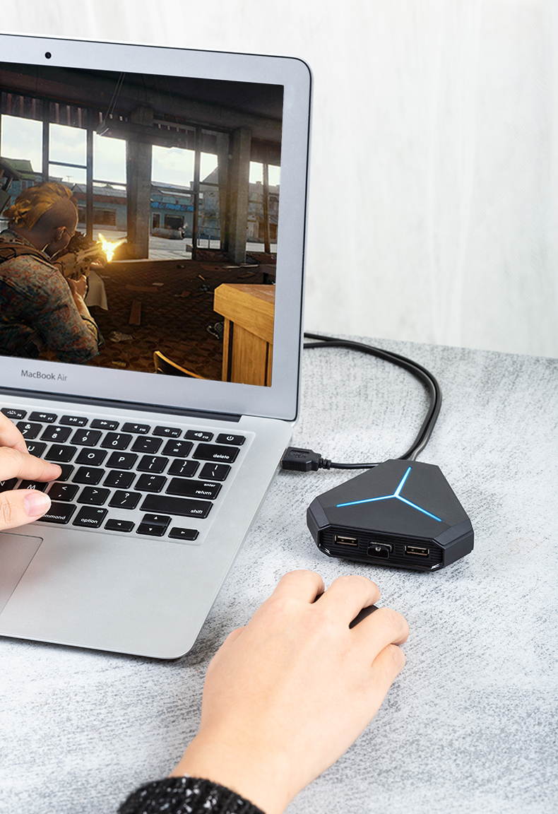 Jansicotek 6USB Hub, 6USB3.0 Data Hub Portable Super Speed Compatible for MacBook Air, Mac Mini, iMac Pro, Microsoft Surface, Ultrabooks with 3 FT Extension Cable USB Hub (Black)