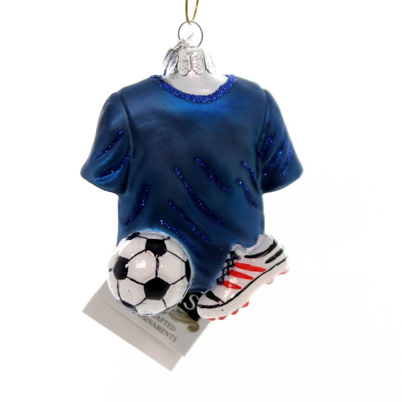 Noble Gems 3.5" Soccer Outfit Shirt Shoe Ball  -  Tree Ornaments