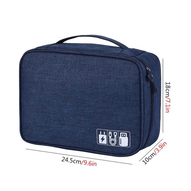 Portable Digital Storage Bags Organizer USB Gadgets Cables Wires Charger Powe Battery Zipper Cosmetic Bag Case Accessories Item
